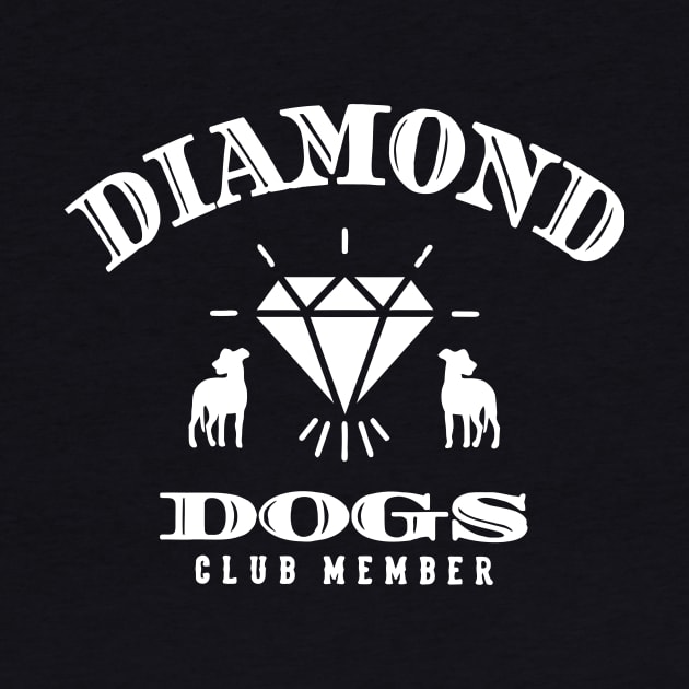 lasso Dogs Diamond Distressed Richmond Club Funny by danonbentley